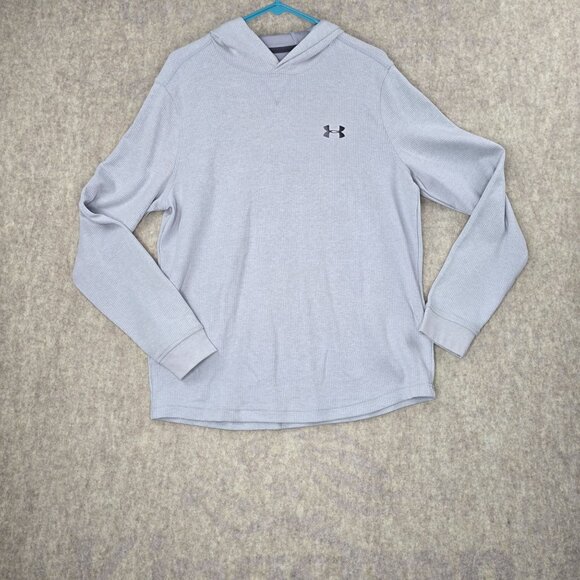 Under Armour Other - Under Armour Mens ColdGear Gray Long Sleeve Mesh Hoodie Size M
